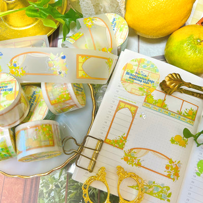 [DD19] Dear Dolly Mediterranean Page Kisscut Masking Tape 30mm x 5m