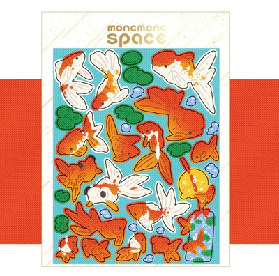 [MM46] Mong Mong Space Goldfish in the Pond Sticker Sheet