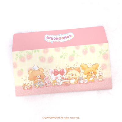 [GO48] Gowoongrim Strawberry Cake Party Postcard/Envelope Set