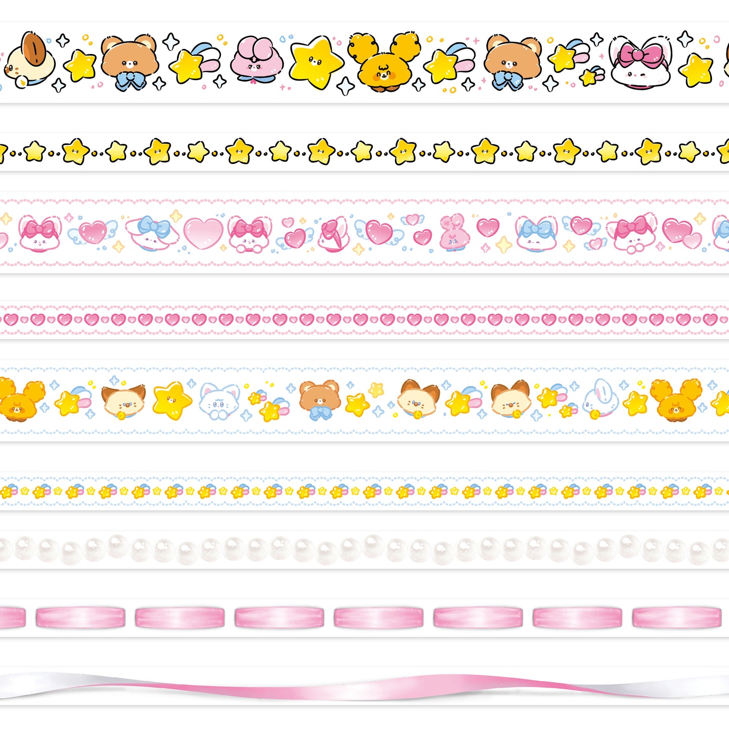 [GO38] Gowoongrim Clear Masking Tape Set (options)