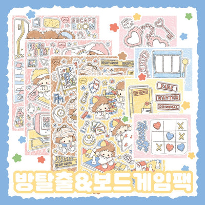 [DC108] Danchoo Escape Room Sticker Pack (Pack/Singles)