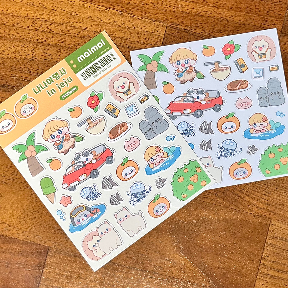 [MM01] Maimoi Nana Travelers in Jeju Sticker Sheet