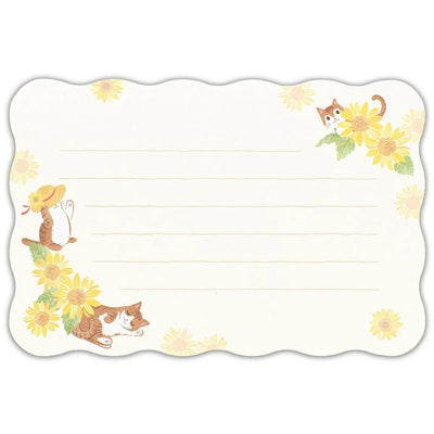 [NB07] Summer Mini Letter Set - Sunflower Cat