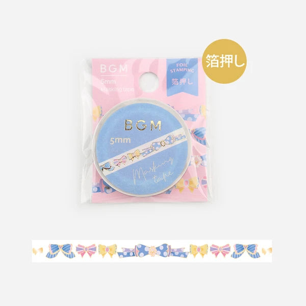 [BG05] DISCOUNT DESK BGM Washi Tape Life Ribbon Print 5mm x 5m