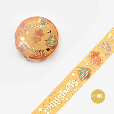 [BG10] BGM Washi Tape Christmas Bakery 15mm x 5m