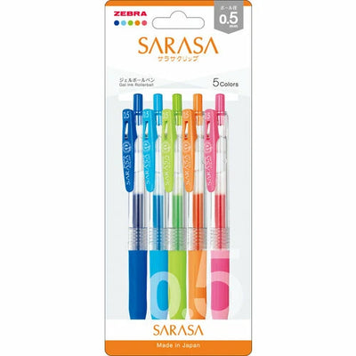 [SA03] DISCOUNT DESK Sarasa Clip 0.5mm 5 Color Set