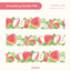 [MM16] Maimoi 'Strawberry Garden' Diecut Masking Tape 27mm x 5m