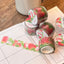 [MM16] Maimoi 'Strawberry Garden' Diecut Masking Tape 27mm x 5m