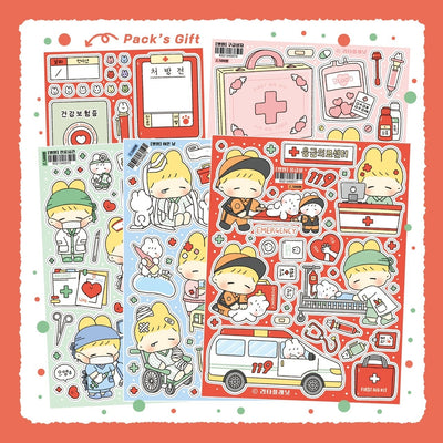 [LT35] DISCOUNT DESK Lita Planet Hospital Sticker Pack