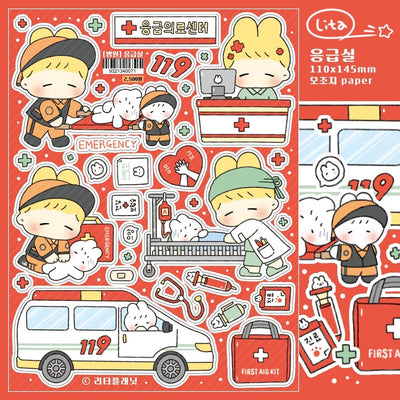 [LT35] DISCOUNT DESK Lita Planet Hospital Sticker Pack