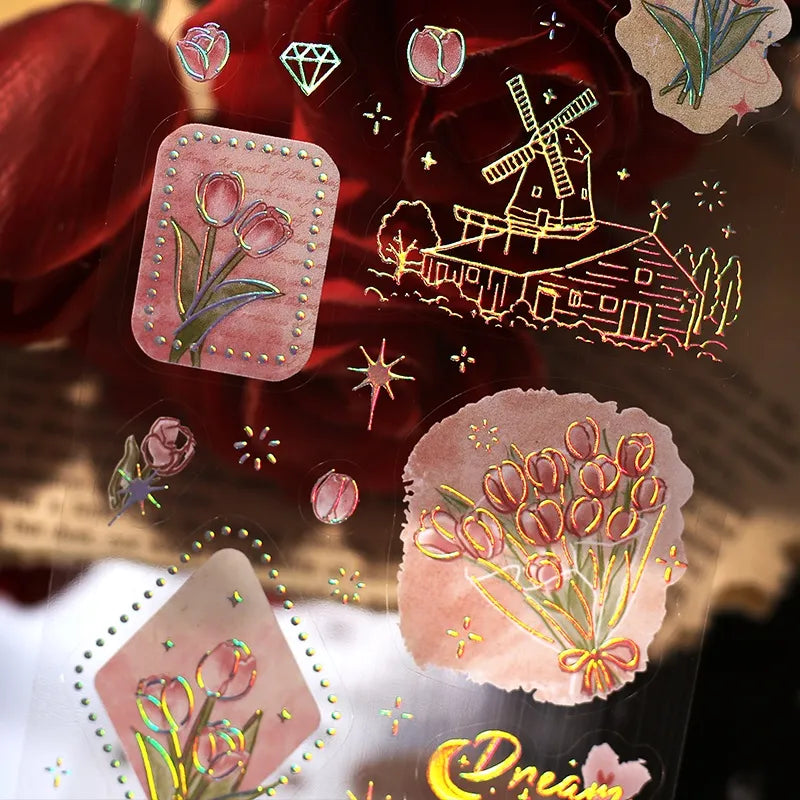 [BG15] BGM IRIDE Holographic Sticker Sheets (options)