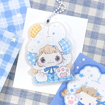 [JY17] Jeeyoom Winter Bunny Girl Acrylic Keyring