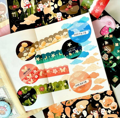 [STA22] NEW Studio Arvie Sagunja Tea Masking Tape (Set/Singles)