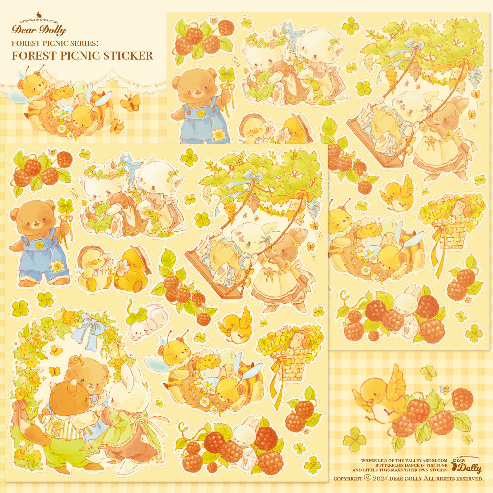 [DD03] Dear Dolly Forest Picnic Sticker Sheet