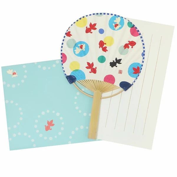 [ACT03]  ACT Bamboo Fan Letter Set - Goldfish