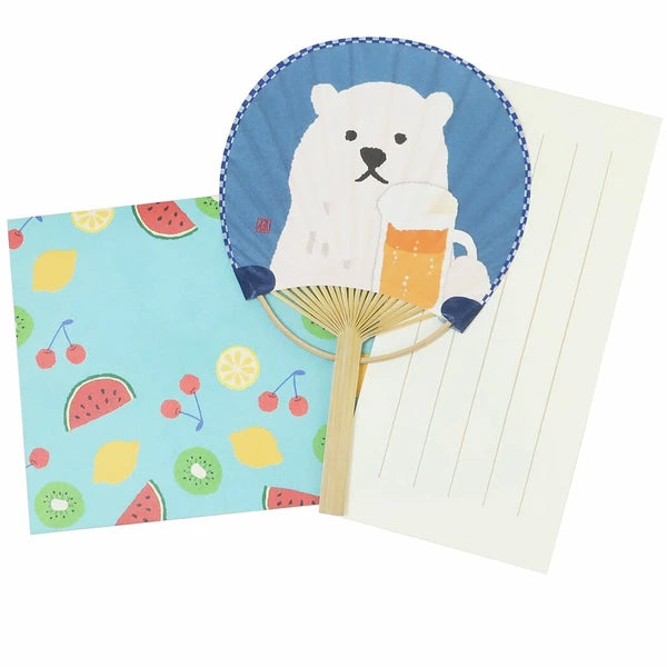 [ACT05] ACT Bamboo Fan Letter Set - Polar Bear & Beer