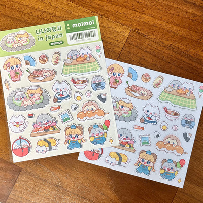 [MM02] Maimoi Nana Travelers in Japan Sticker Sheet