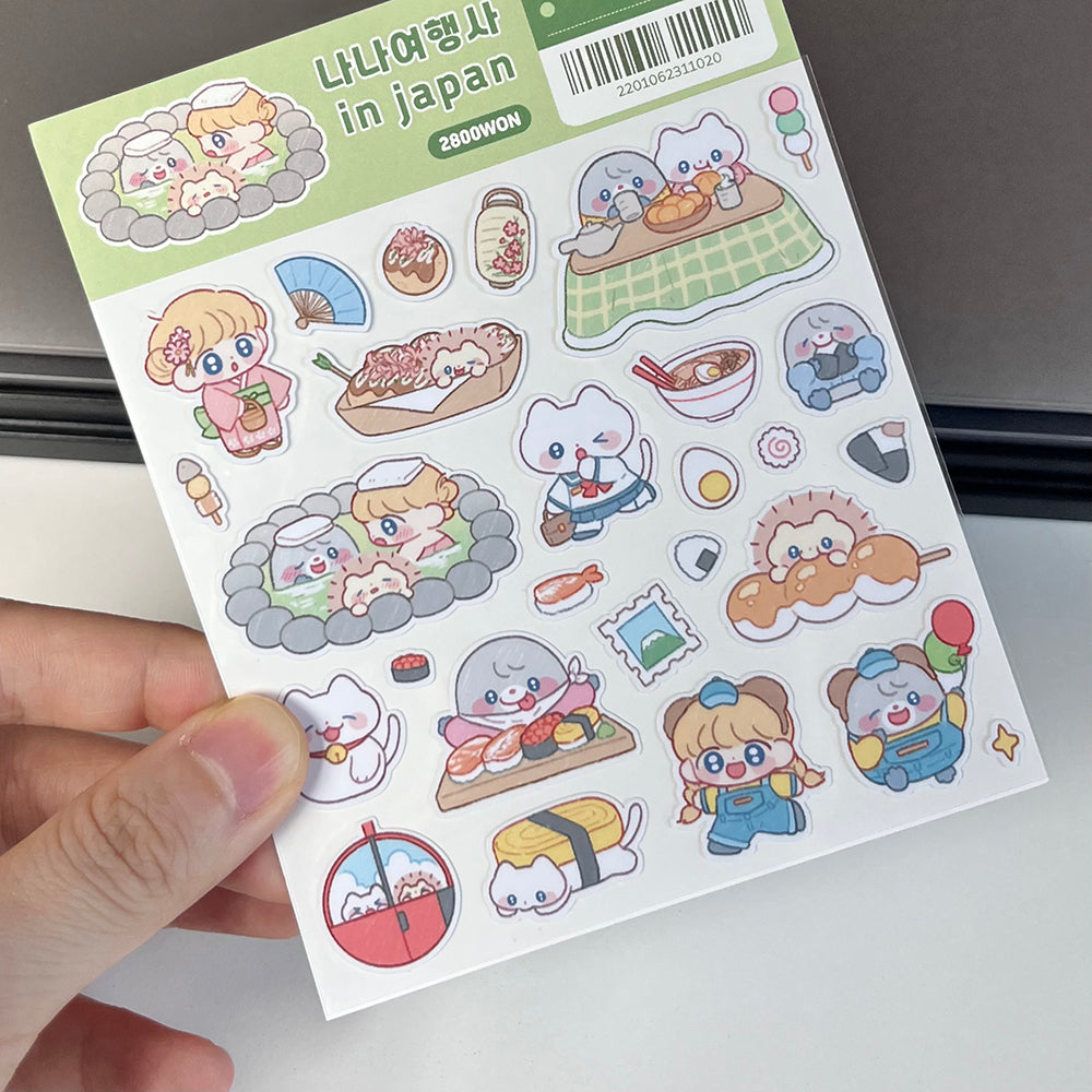 [MM02] Maimoi Nana Travelers in Japan Sticker Sheet