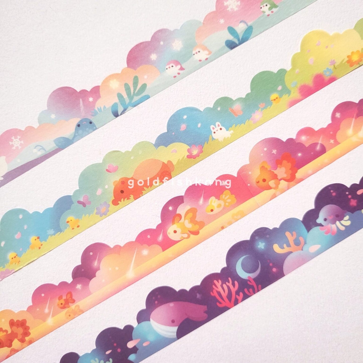 [GK01] Goldfishkang Clougazing Masking Tape (options)