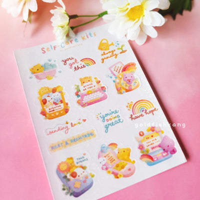 [GK05] Goldfishkang Self-Care Kits Sticker Sheet