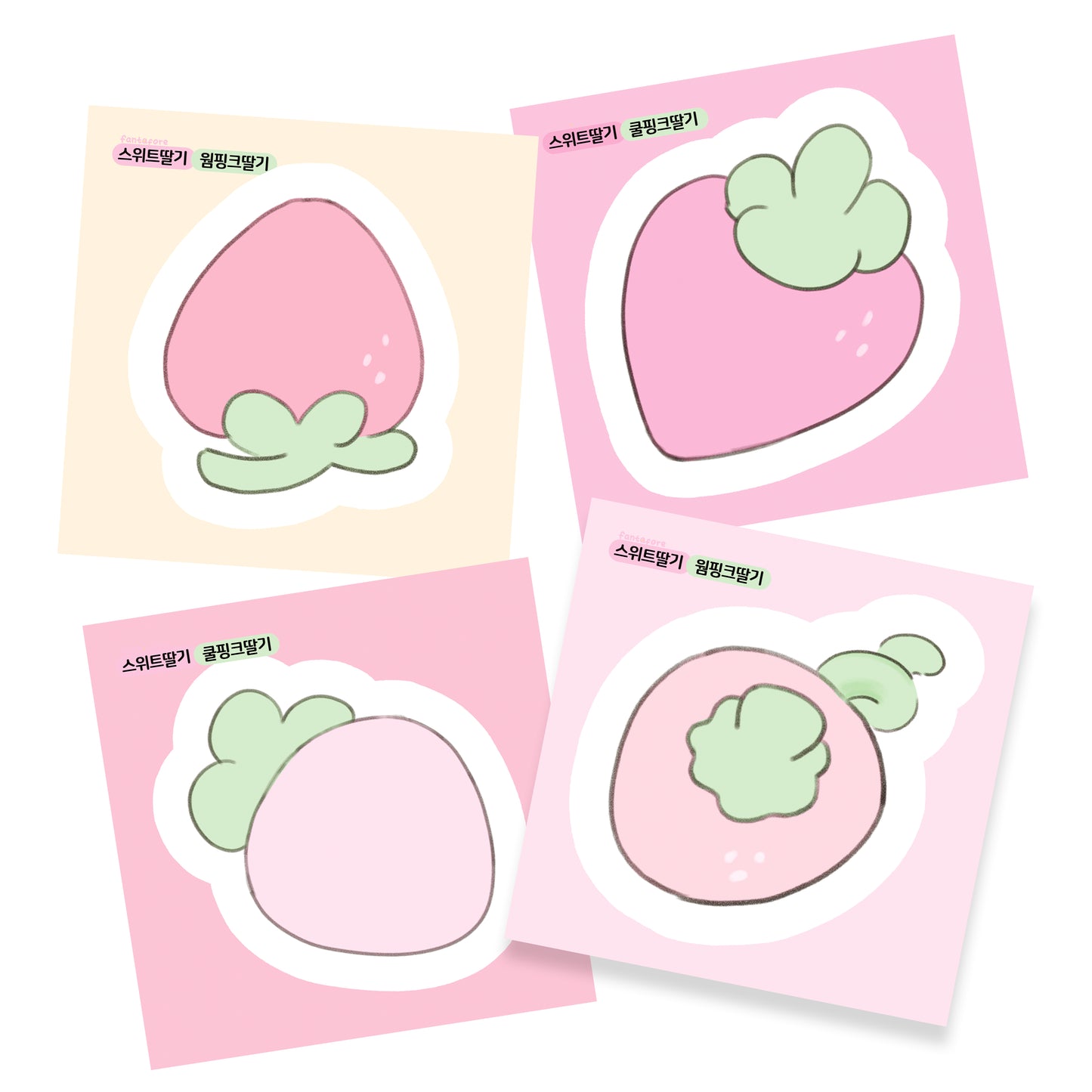 [FT22] Fantafore Sweet Strawberry Sticker Pack (Single/Pack)