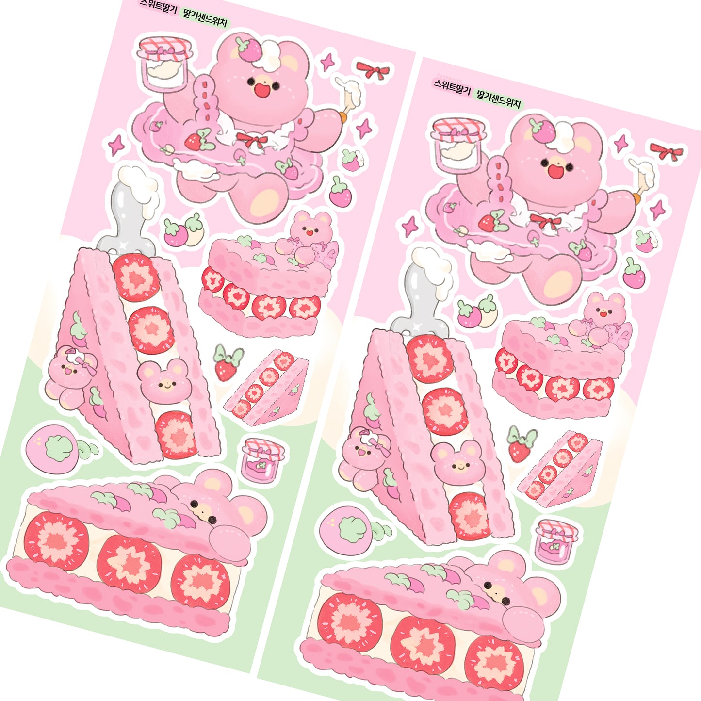 [FT22] Fantafore Sweet Strawberry Sticker Pack (Single/Pack)