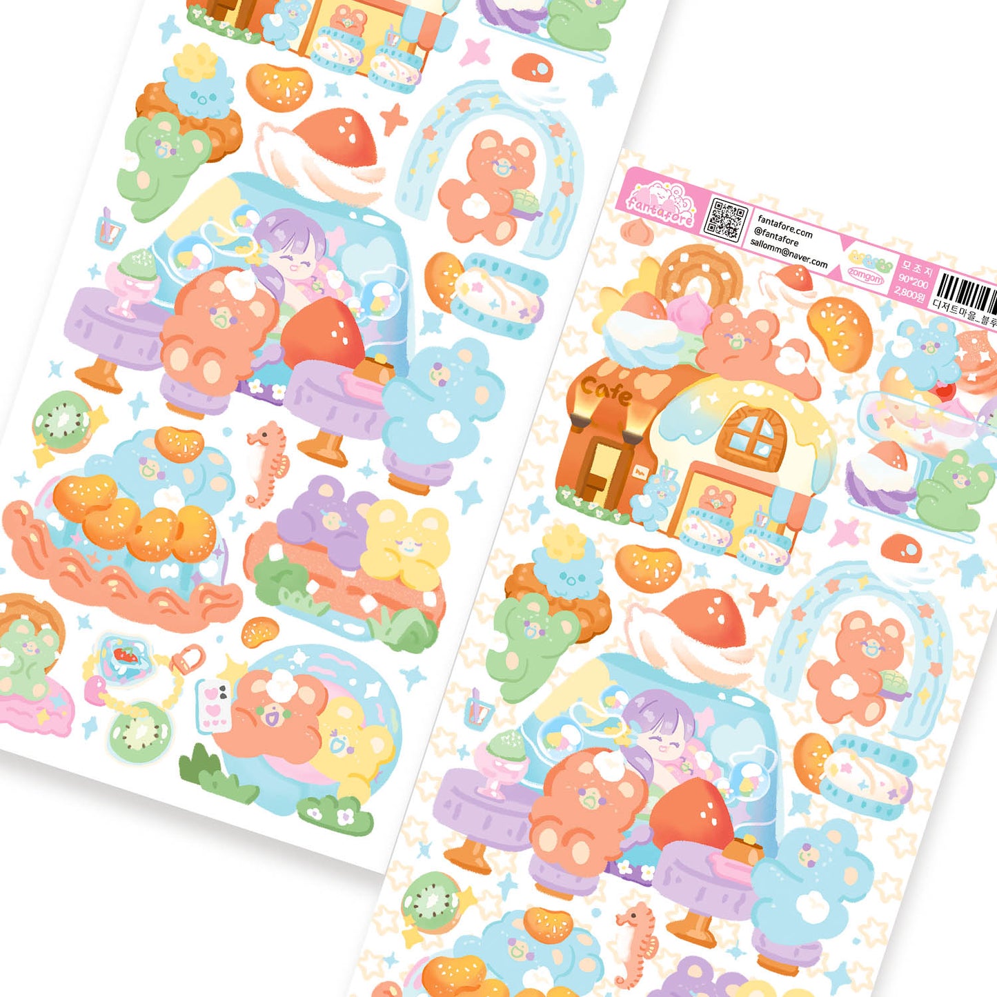 [FT24] Fantafore Dessert Town Sticker Pack (Single/Pack)