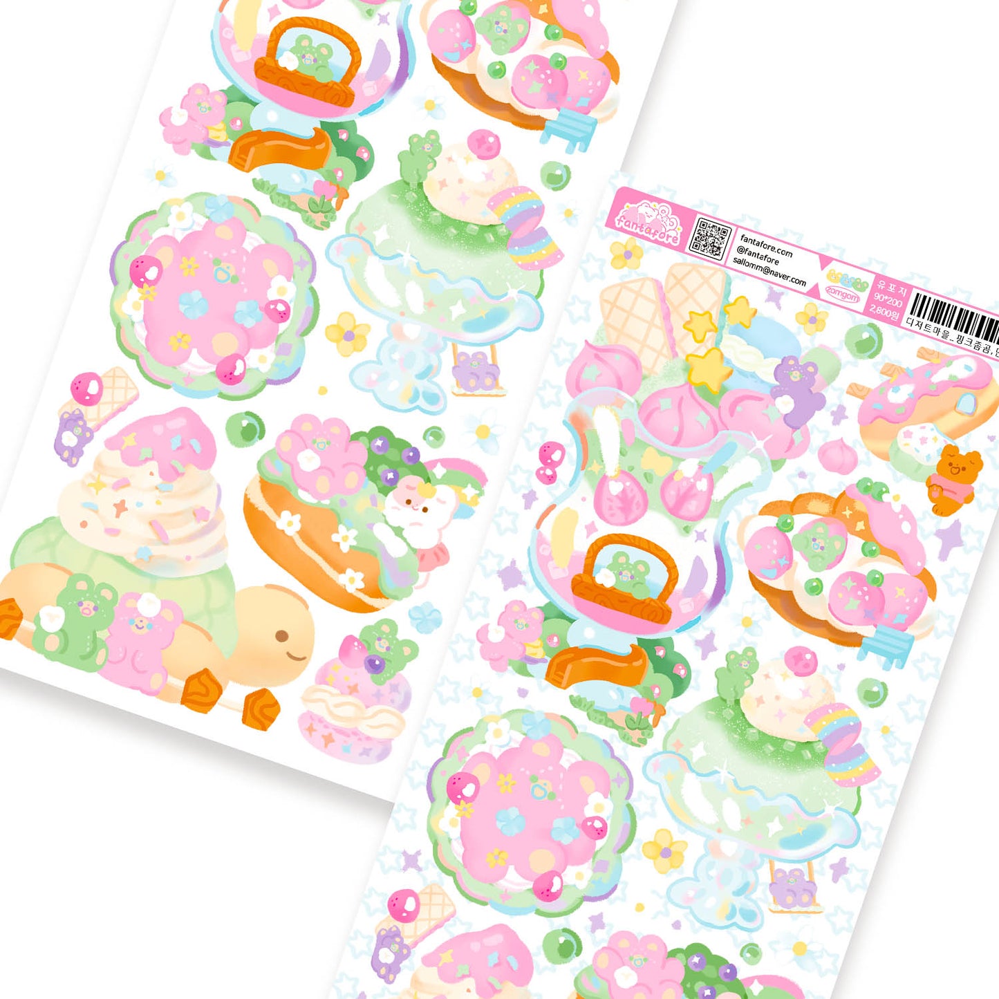 [FT24] Fantafore Dessert Town Sticker Pack (Single/Pack)