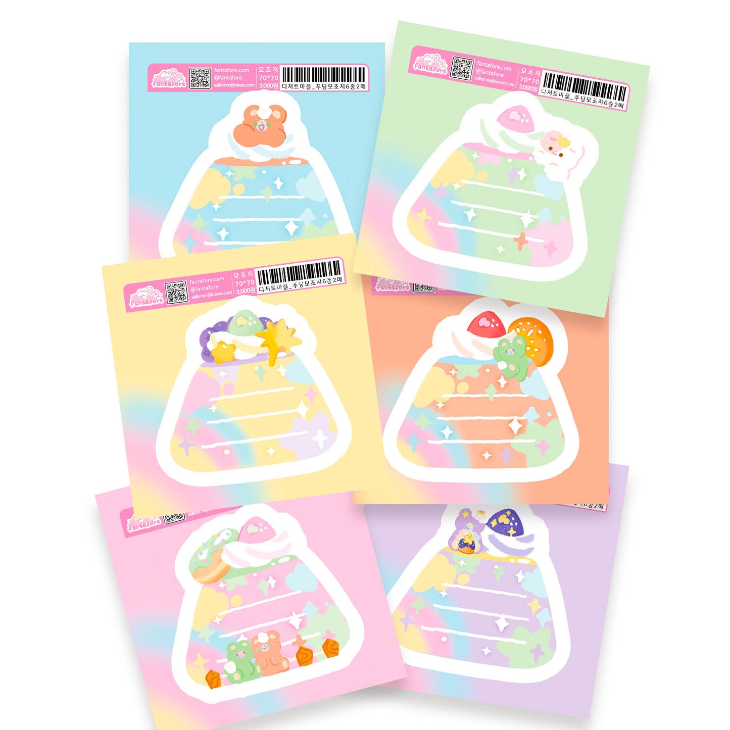 [FT24] Fantafore Dessert Town Sticker Pack (Single/Pack)