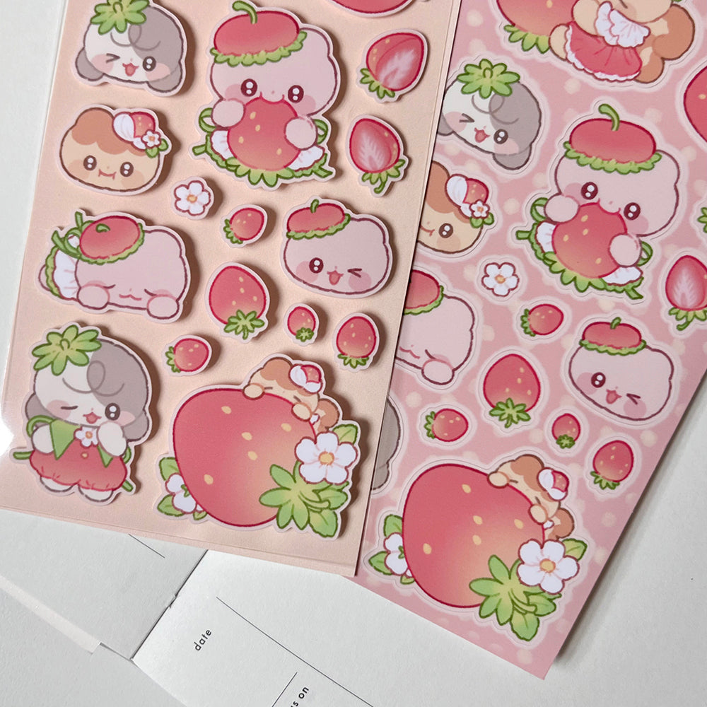 [MM24] Maimoi 'Strawberry Fairies' Sticker Sheet (ver.1/ver.2)