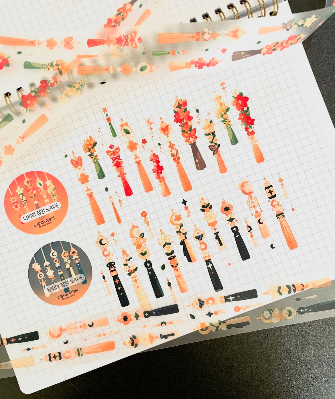 [STA20] NEW Studio Arvie Norigae Kisscut Masking Tape (Set/Single)