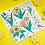 [MM22] DISCOUNT DESK Mong Mong Space Yellow Flowers Self-cut Sticker Pack