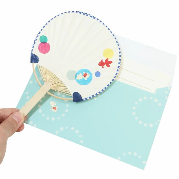 [ACT03]  ACT Bamboo Fan Letter Set - Goldfish