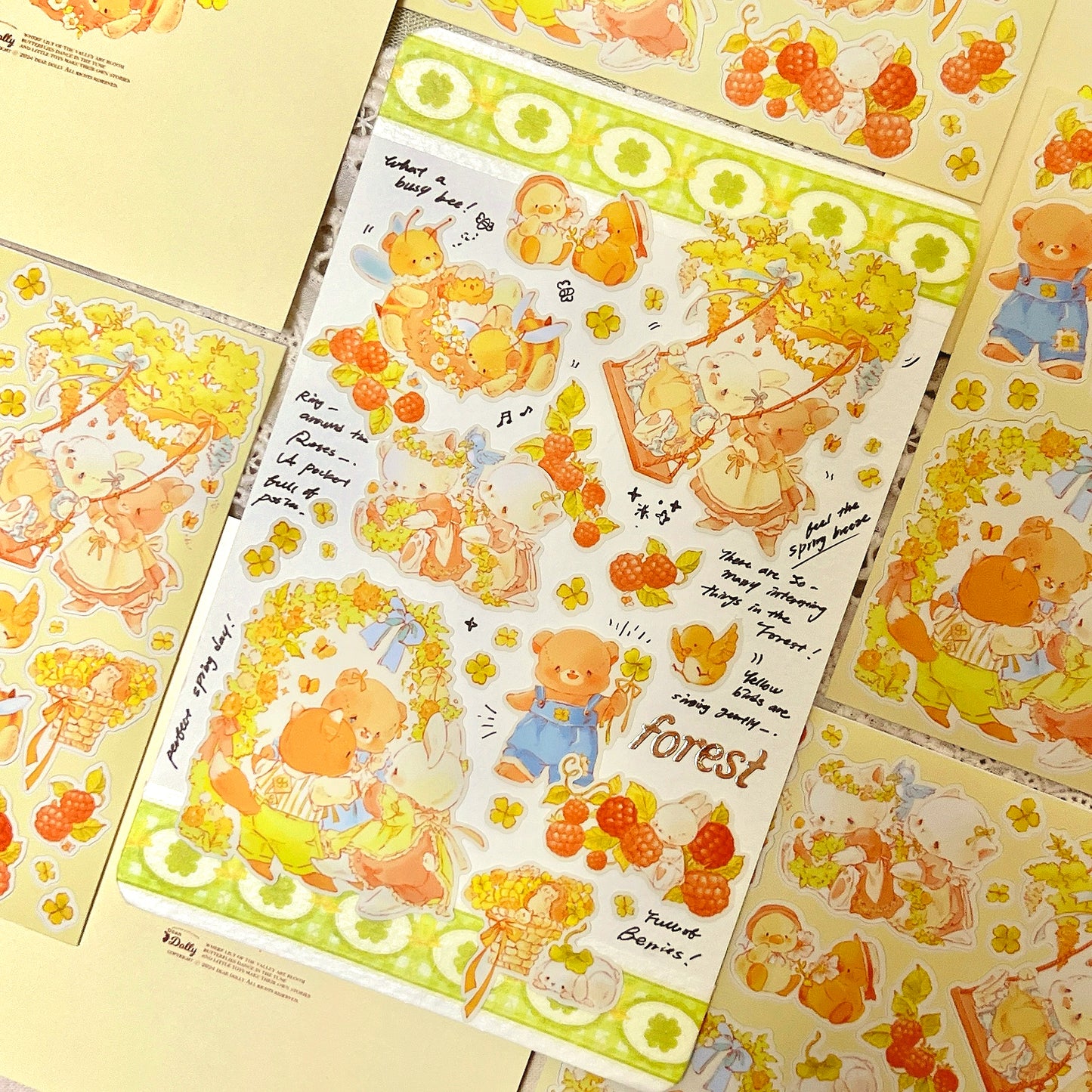 [DD03] Dear Dolly Forest Picnic Sticker Sheet