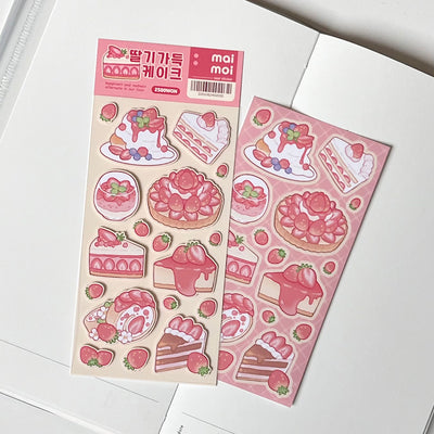 [MM25] Maimoi 'Strawberry Filled Cake' Sticker Sheet