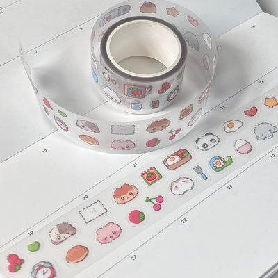 [MM26] Maimoi 'Fuzzy.zip' Kisscut Masking Tape 25mm x 5m