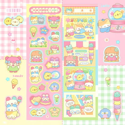 [AL06] DISCOUNT DESK Allangmallang Candy Jelly Sticker Sheet