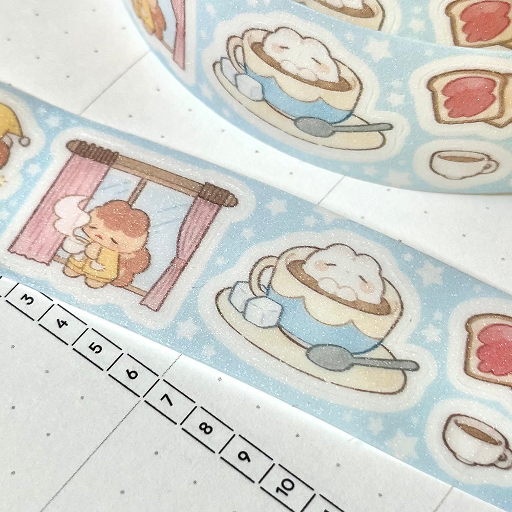 [MM29] Maimoi 'Daru's Day' Kisscut Masking Tape 25mm x 5m