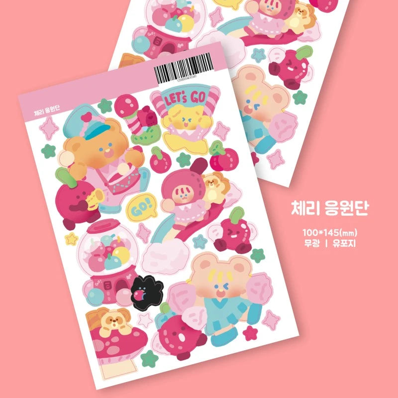 [PO02] Poku Poku Studio Fruit Sports Day Sticker