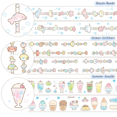 [SY21] Syomsyom May NEW Summer Kiss-cut Masking Tapes (options)