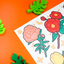 [MM21] DISCOUNT DESK Mong Mong Space Red Flowers Self-cut Sticker Pack