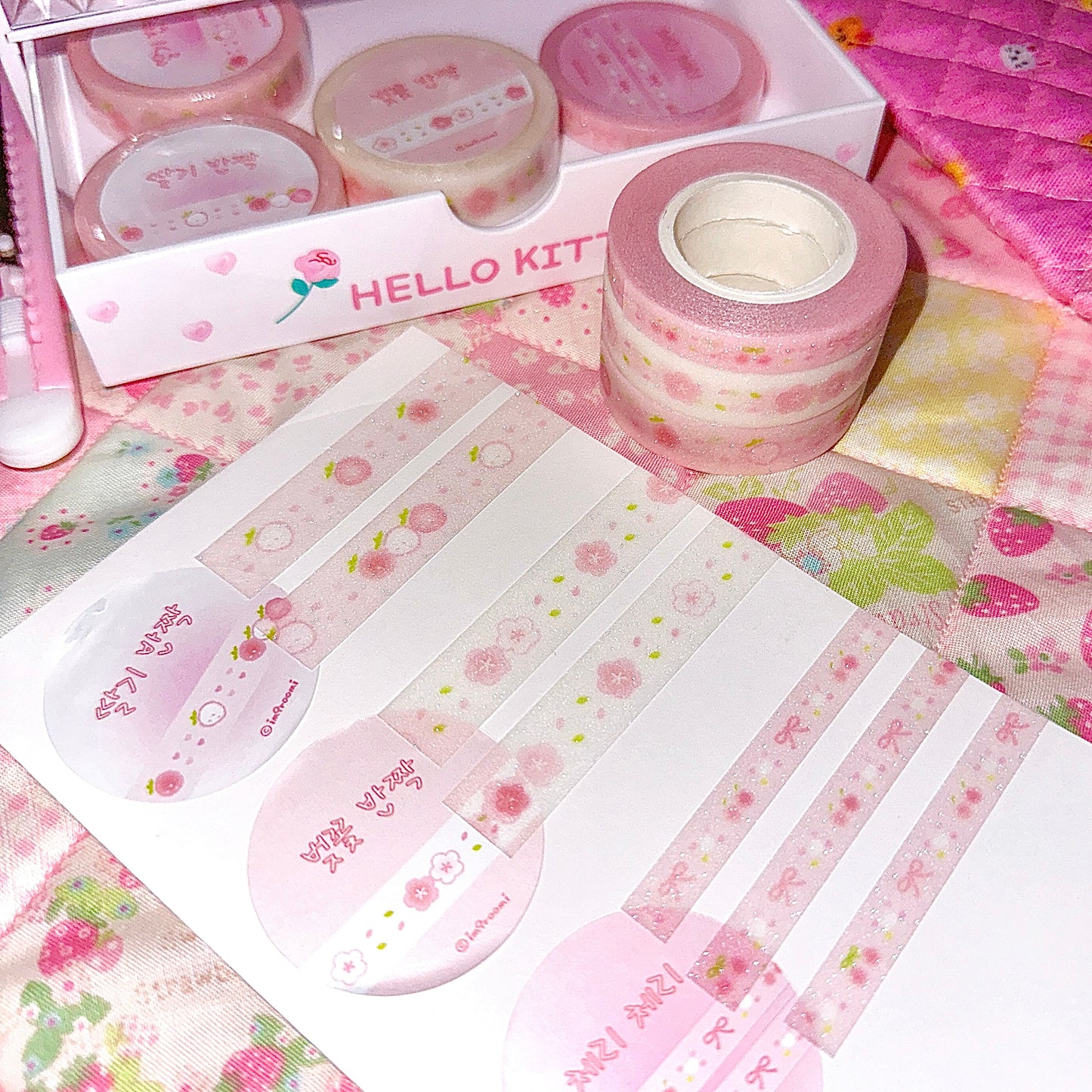 [GR10] im9roomi Glitter Masking Tape (Set/Singles)