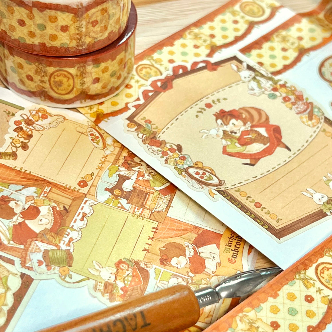 [DD08] Dear Dolly Märchen Embroidery Masking Tape 20mm x 10m