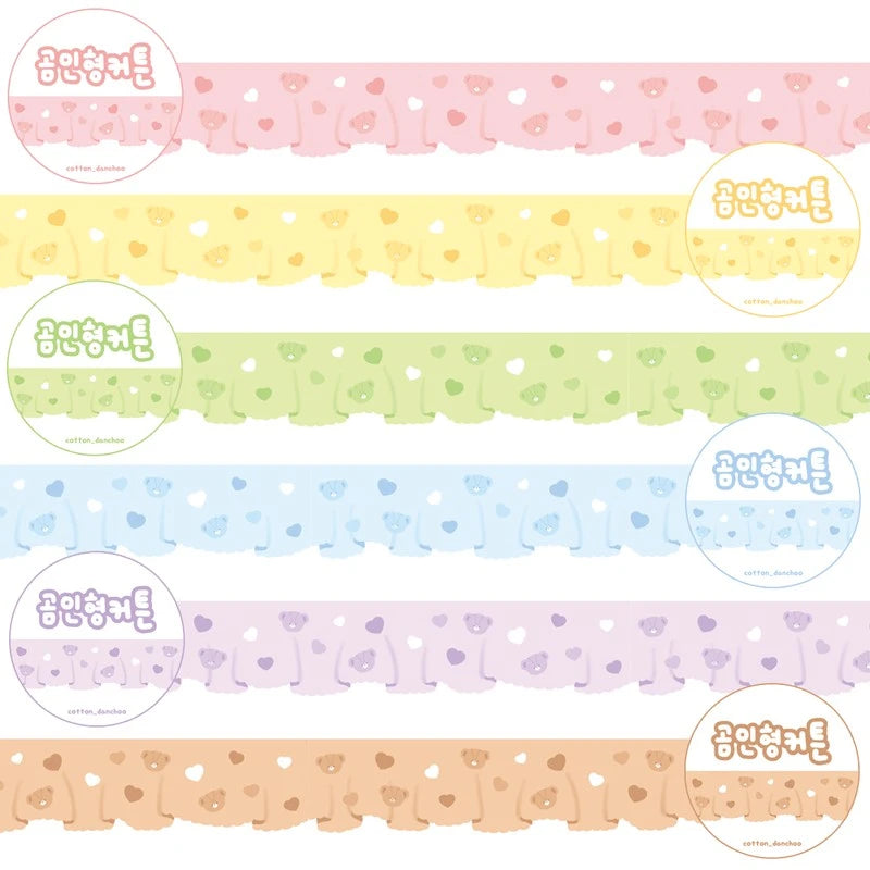 [DC18] DISCOUNT DESK Danchoo Bear Doll Curtain Masking Tapes