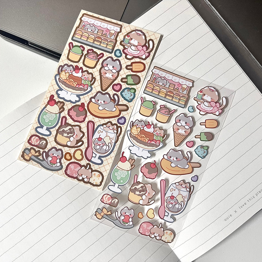 [MM38] Maimoi 'Gorong's Icecream Shop' Sticker Sheet