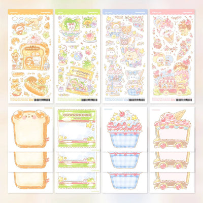 [GO31] Gowoongrim Nyam Nyam Food Sticker Pack (Singles/Pack)