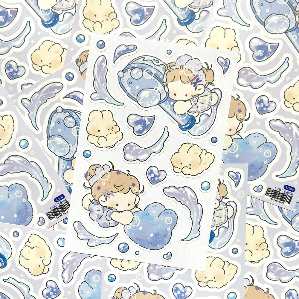 [JY07] Jeeyoom Bath Sticker Sheet Pack (Singles/Pack)