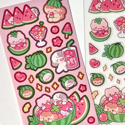 [MM50] Maimoi 'Watermelon is Here!' Sticker Sheet