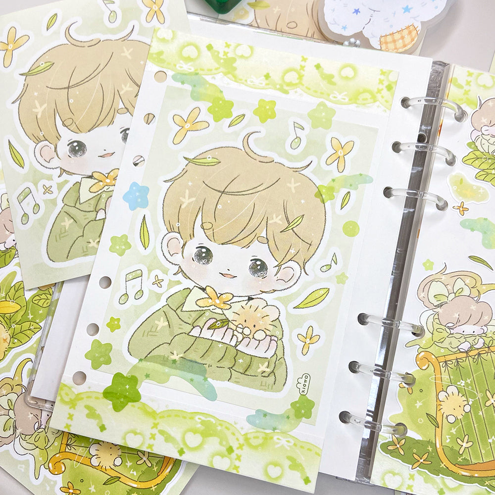 [JY02] Jeeyoom Piece of Spring Sticker Sheet Pack (Singles/Pack)