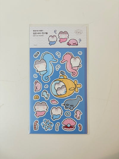 [Korea/Japan Trip Exclusive] Mallang x Ttunttun Sticker Sheets (options)